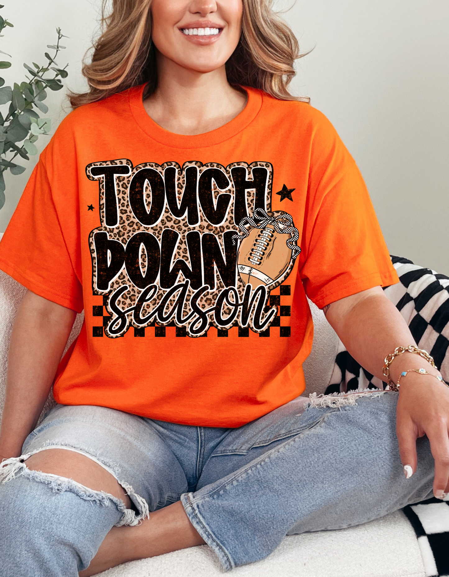 Touchdown Season Cheetah Graphic Tee