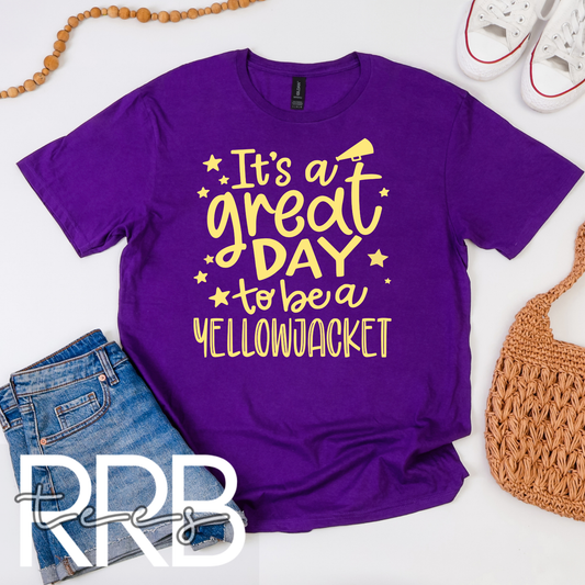 It's A Great Day To Be A Yellow Jacket Graphic Tee
