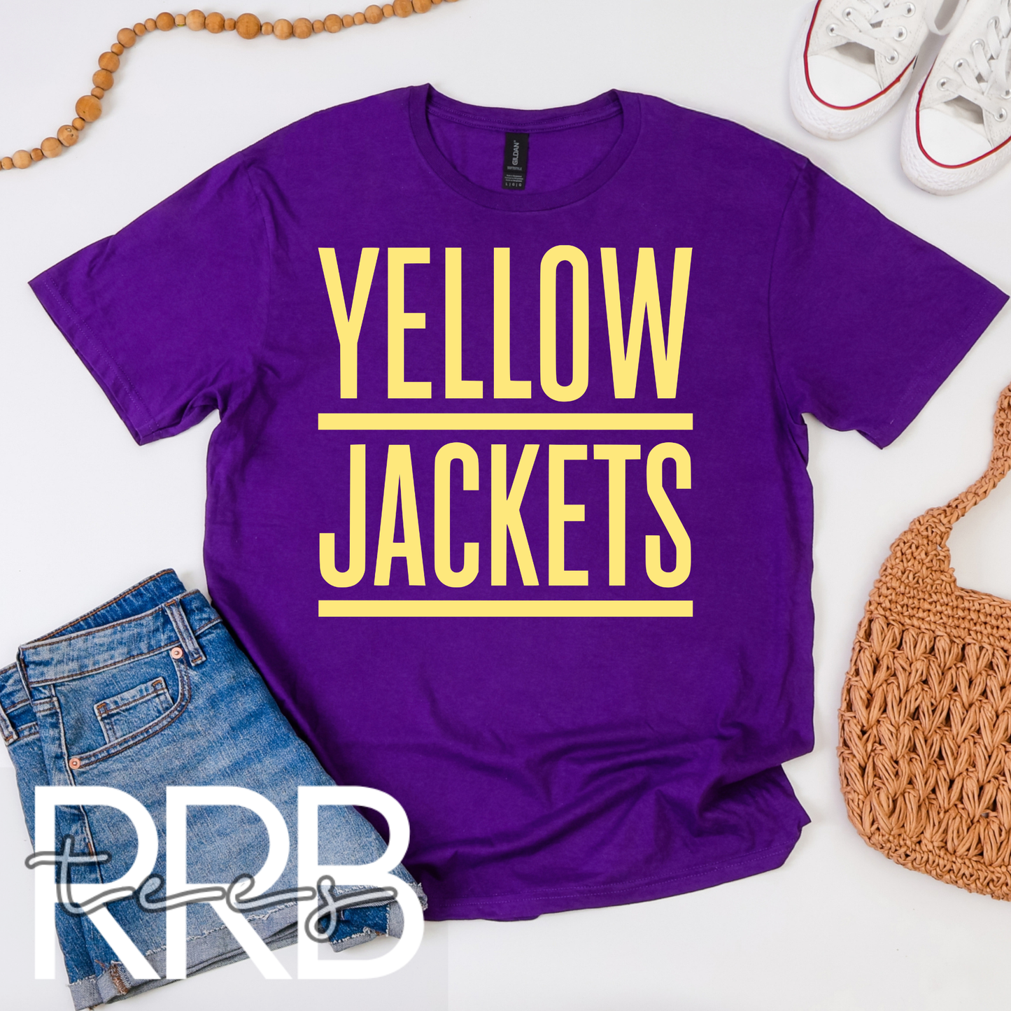 Yellow Jackets Underlined Graphic Tee