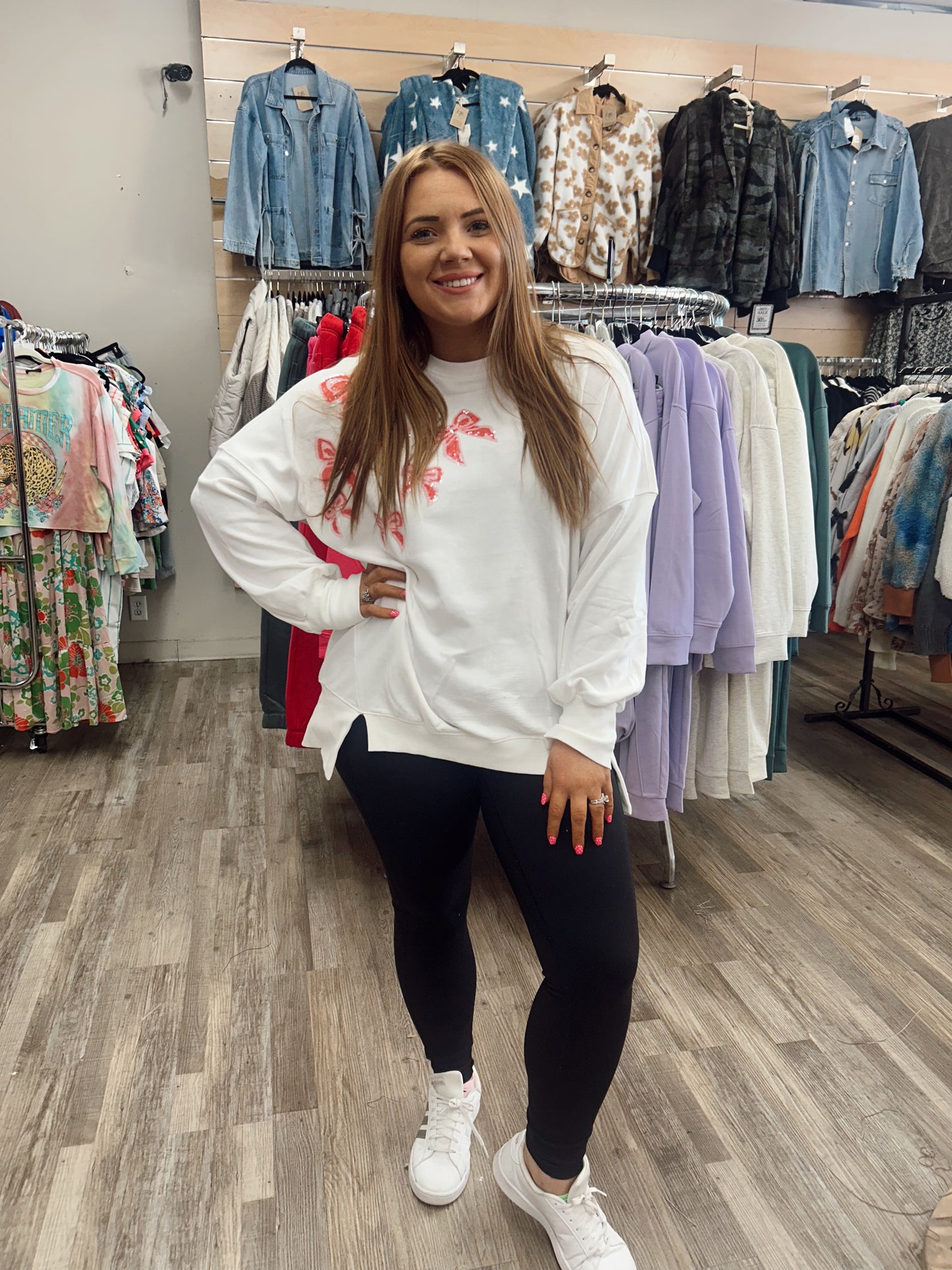 Nothing Sweater Bow Sweatshirt