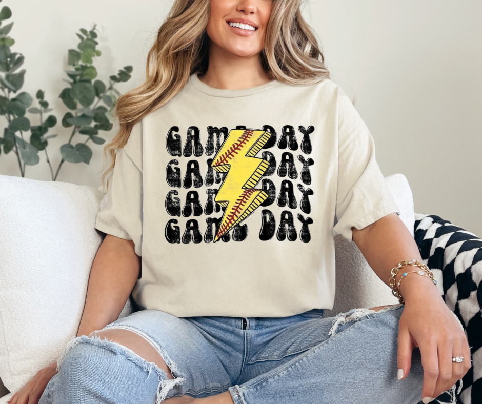 Game Day Softball x4 Graphic Tee - Youth