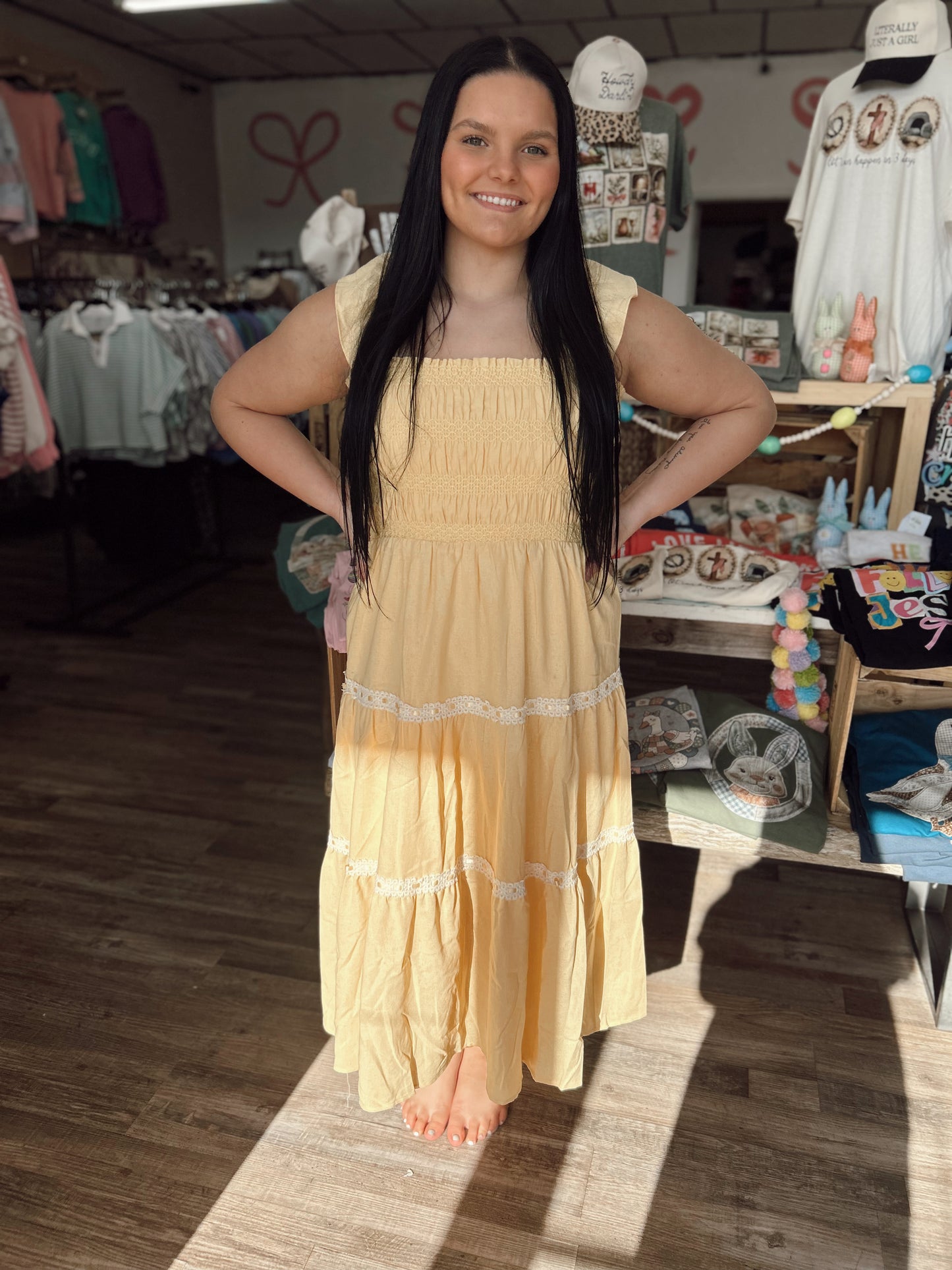 Buttercup Bliss Midi Dress