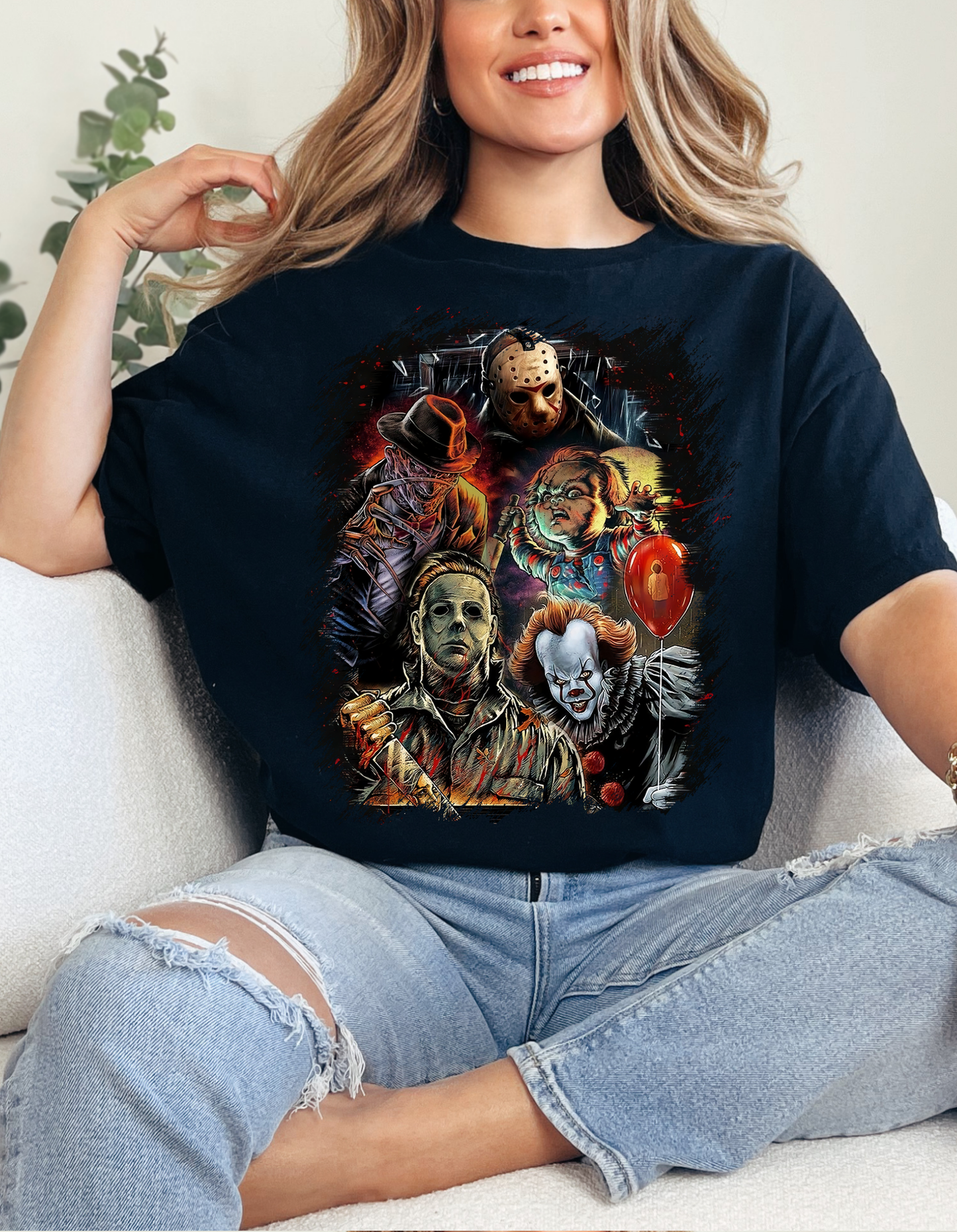 SCARY HALLOWEEN GRAPHIC TEE - 38