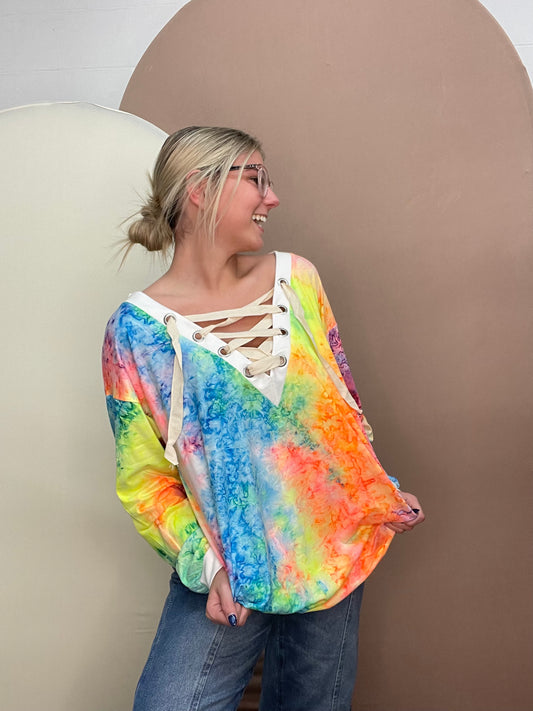 Real Good Tie Dye Long Sleeve Top