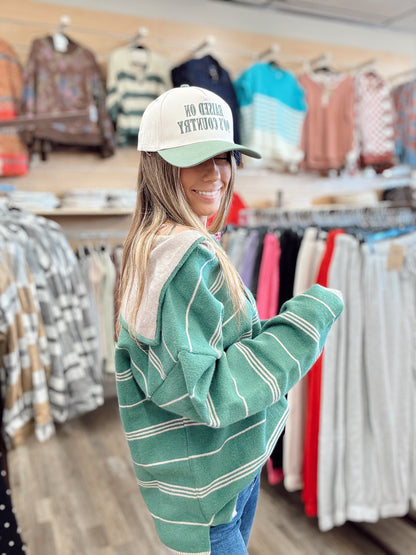 80s Baby Stripe Sweater - Forrest