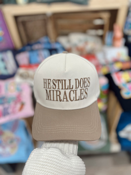 He Still Does Miracles Ball Cap - Ash Mocha