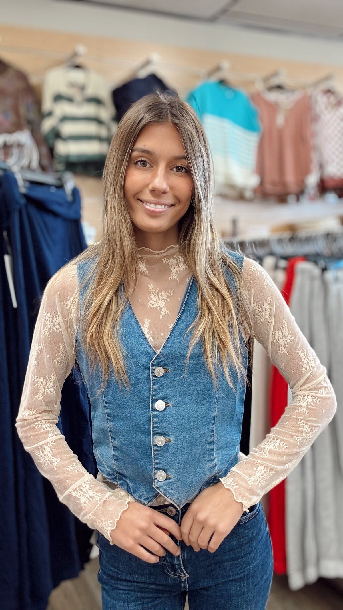 Cowgirl Way Denim Vest