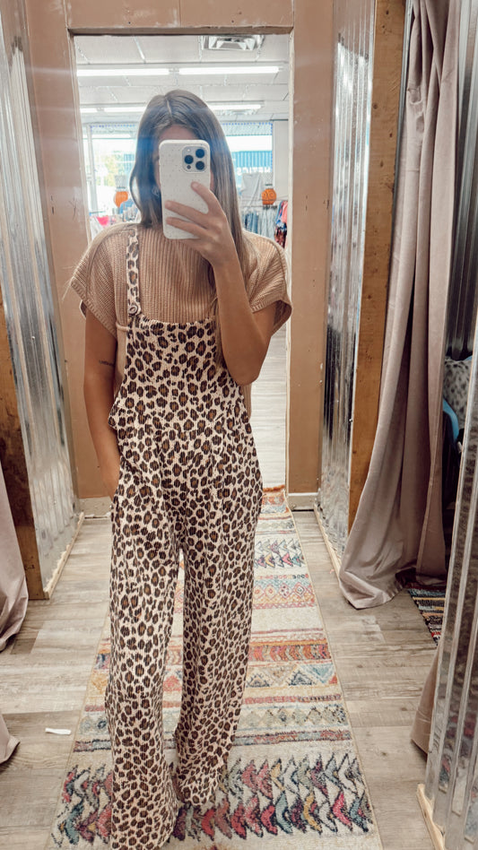 Somewhere Tonight Wide Leg Overalls