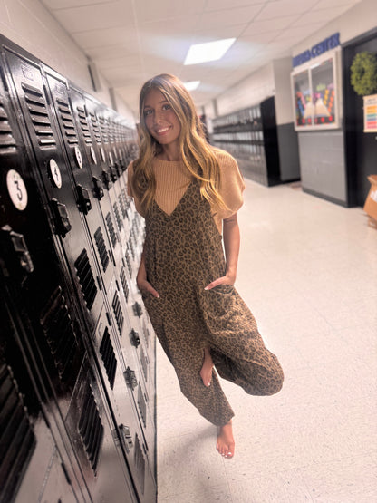 Cool Girl Cheetah Jumpsuit