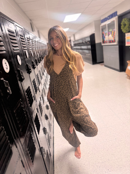 Cool Girl Cheetah Jumpsuit