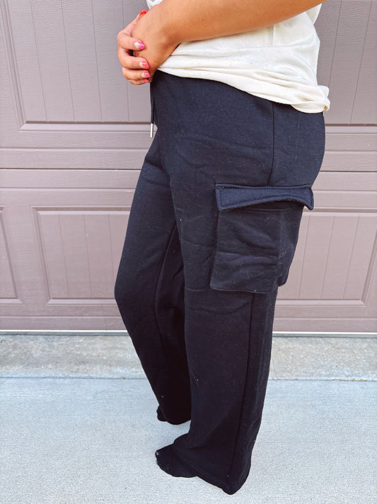 Snuggle Season Sweatpants - Black