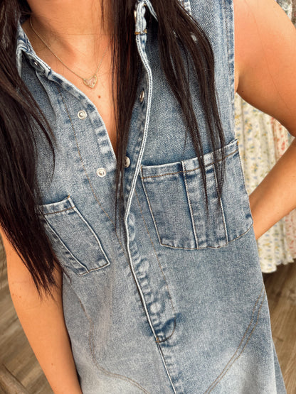 Denim Darling Romper