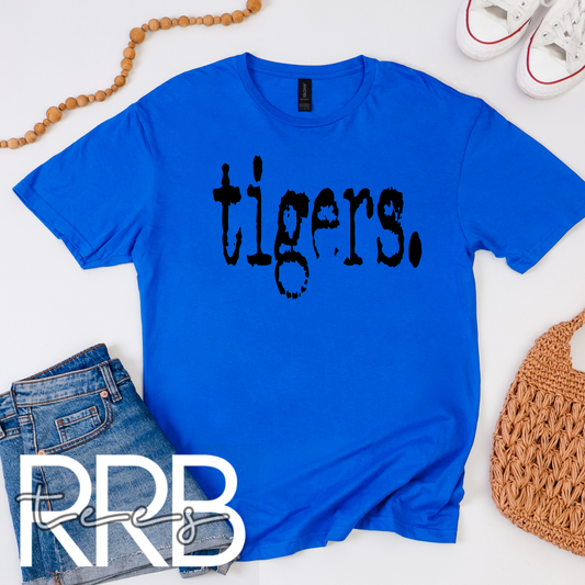 Tigers Typewriter Graphic Tee