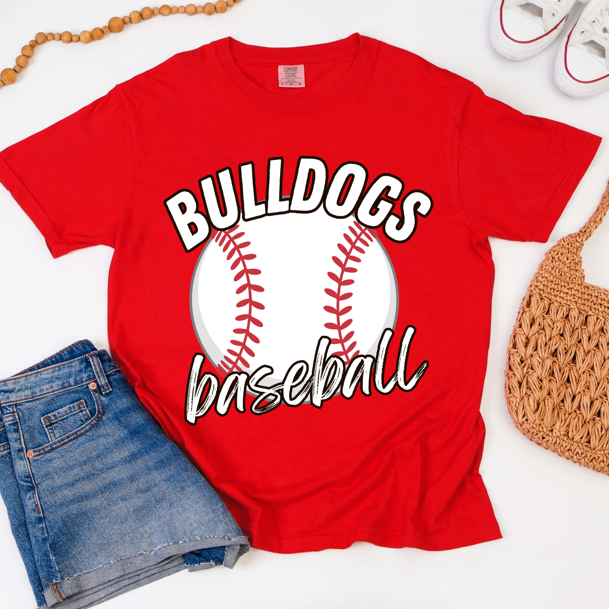 Your School Baseball/Softball Custom School Graphic Tee – Rustic ...
