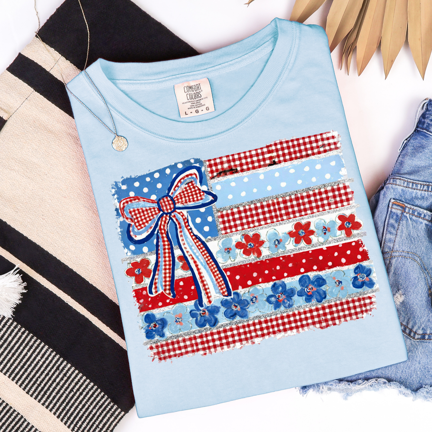 Daisy American Flag Graphic Tee