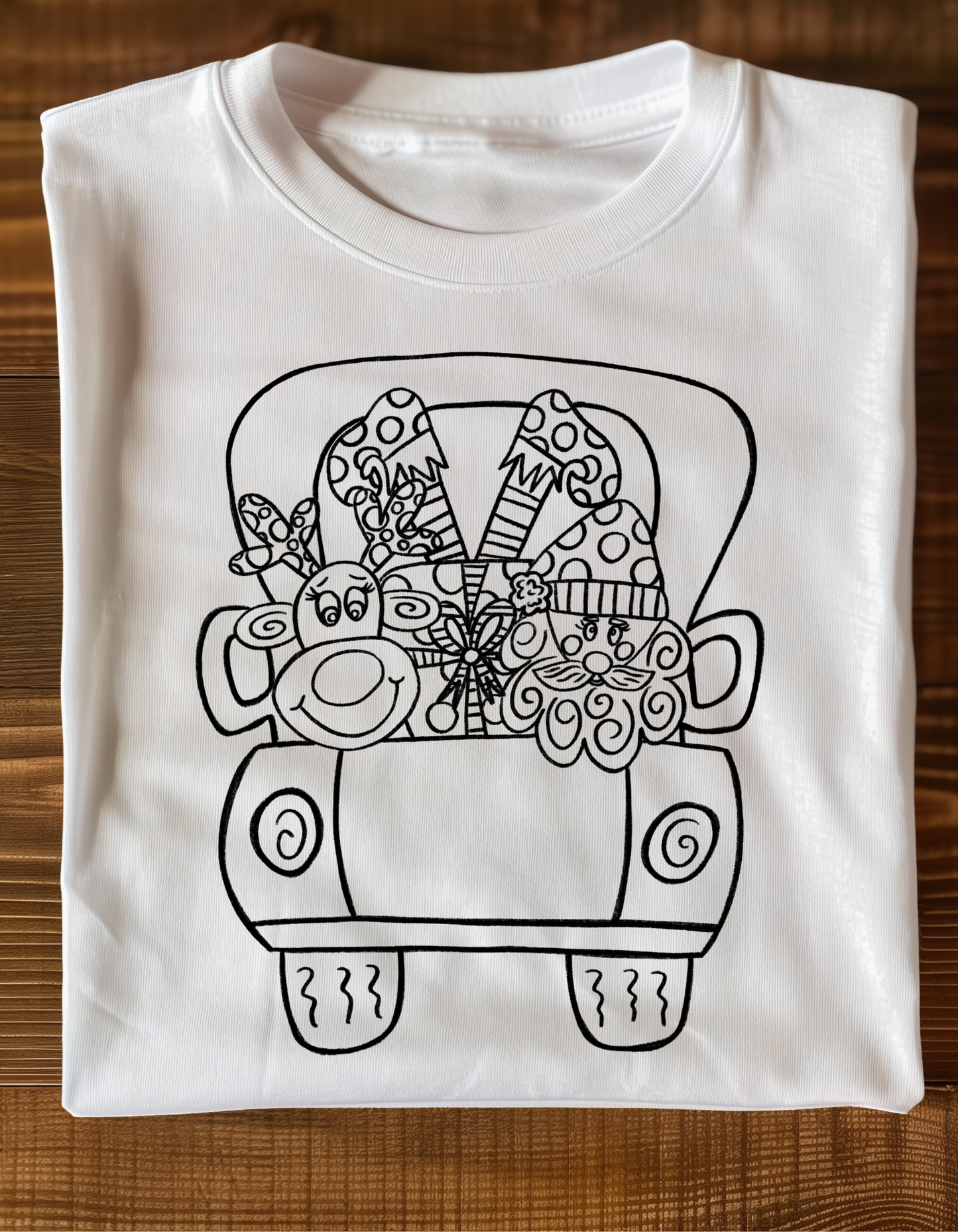 Color Me Christmas Graphic Tee