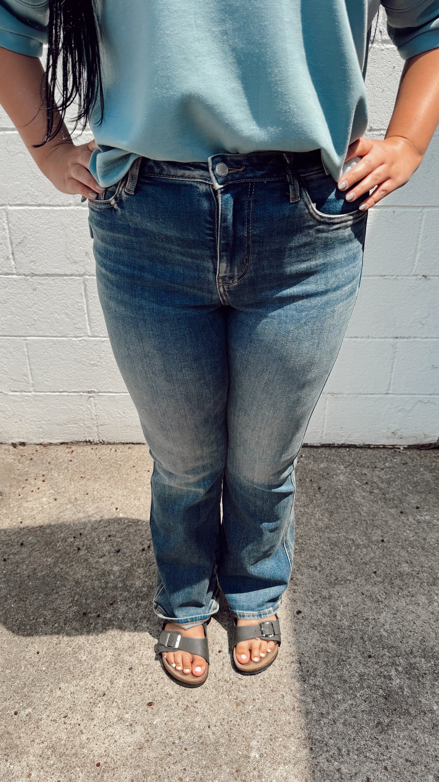 Josephine JUDY BLUE Mid Rise Bootcut Jeans