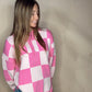 Barbie Girl Checkered Sweater