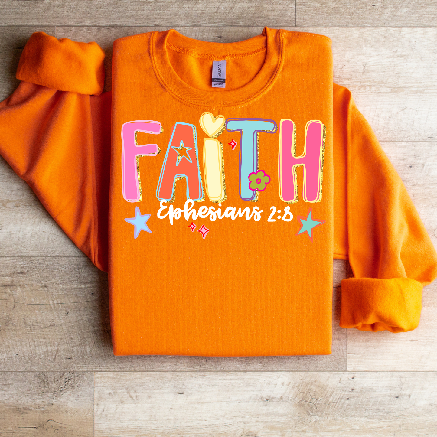Doodle Faith Ephesians 2:8 Graphic Tee