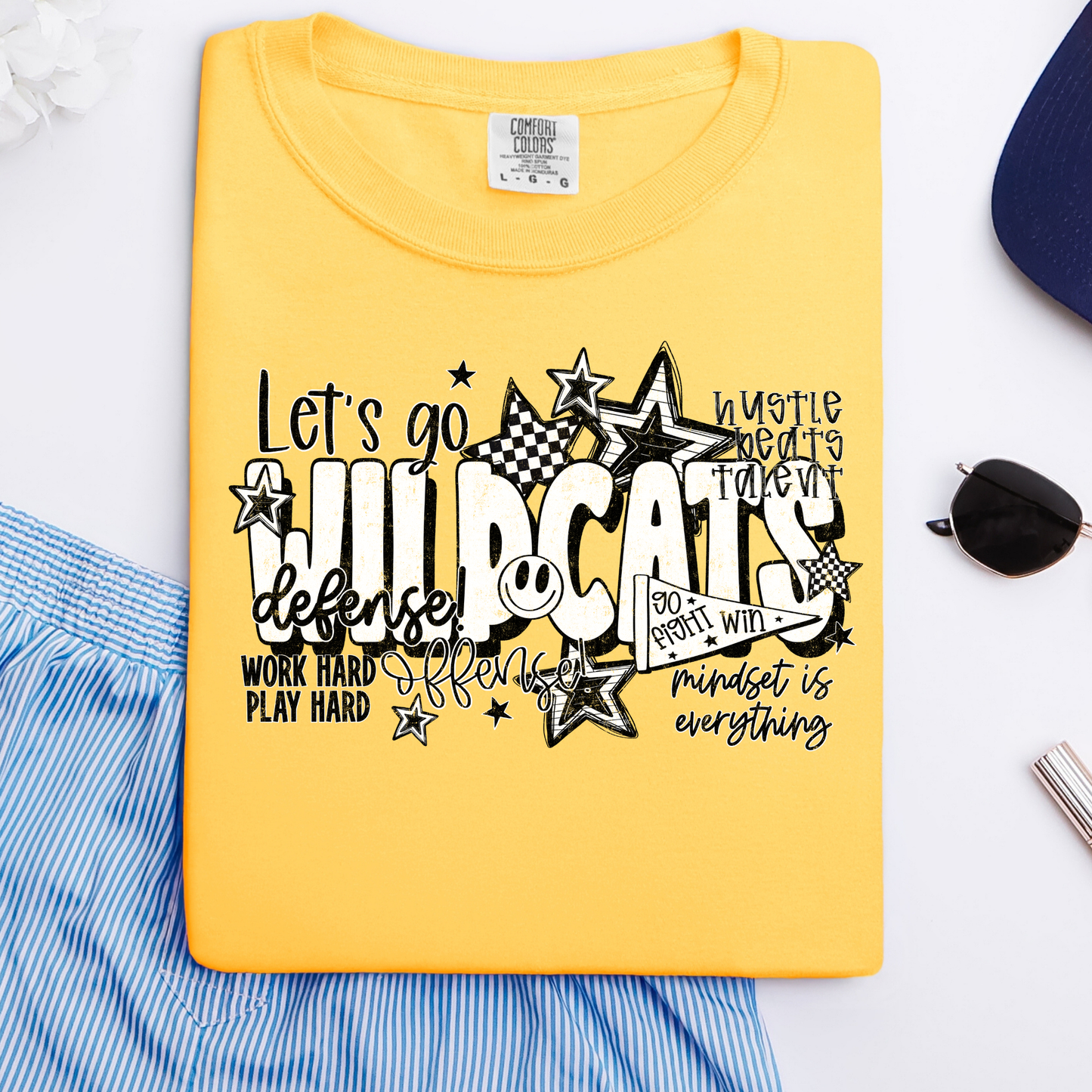 Let's Go Wildcats Collage Graphic Tee