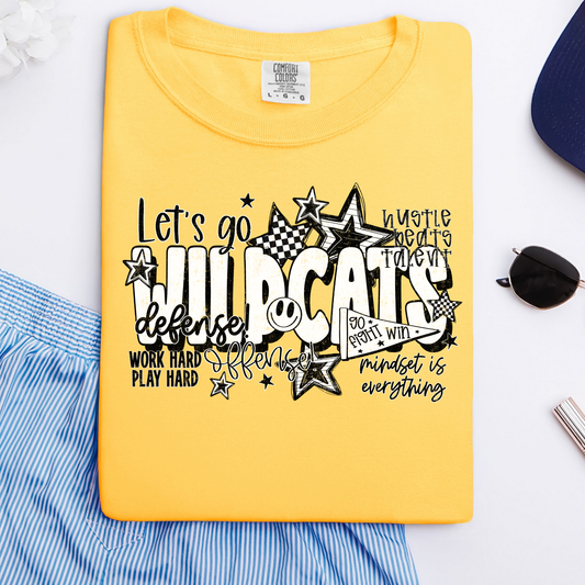 Let's Go Wildcats Collage Graphic Tee