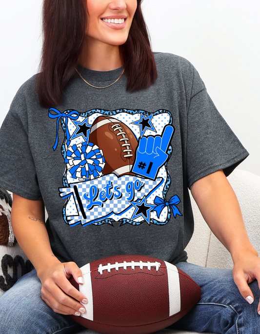 Let's Go Football Collage Graphic Tee