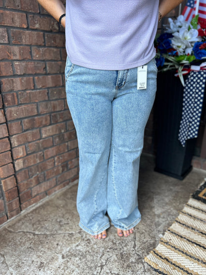 Jaylin JUDY BLUE High Rise Retro Wide Fit Jeans