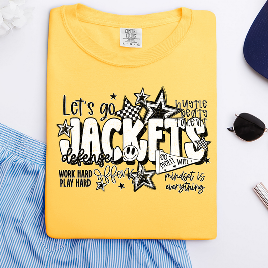 Let's Go Jackets Collage Graphic Tee