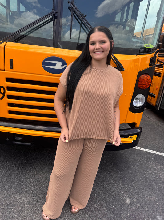 DOORBUSTER Relaxed 2 Piece Set - Deep Camel