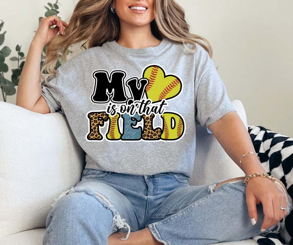 My Heart Is On That Field Graphic Tee - Adult