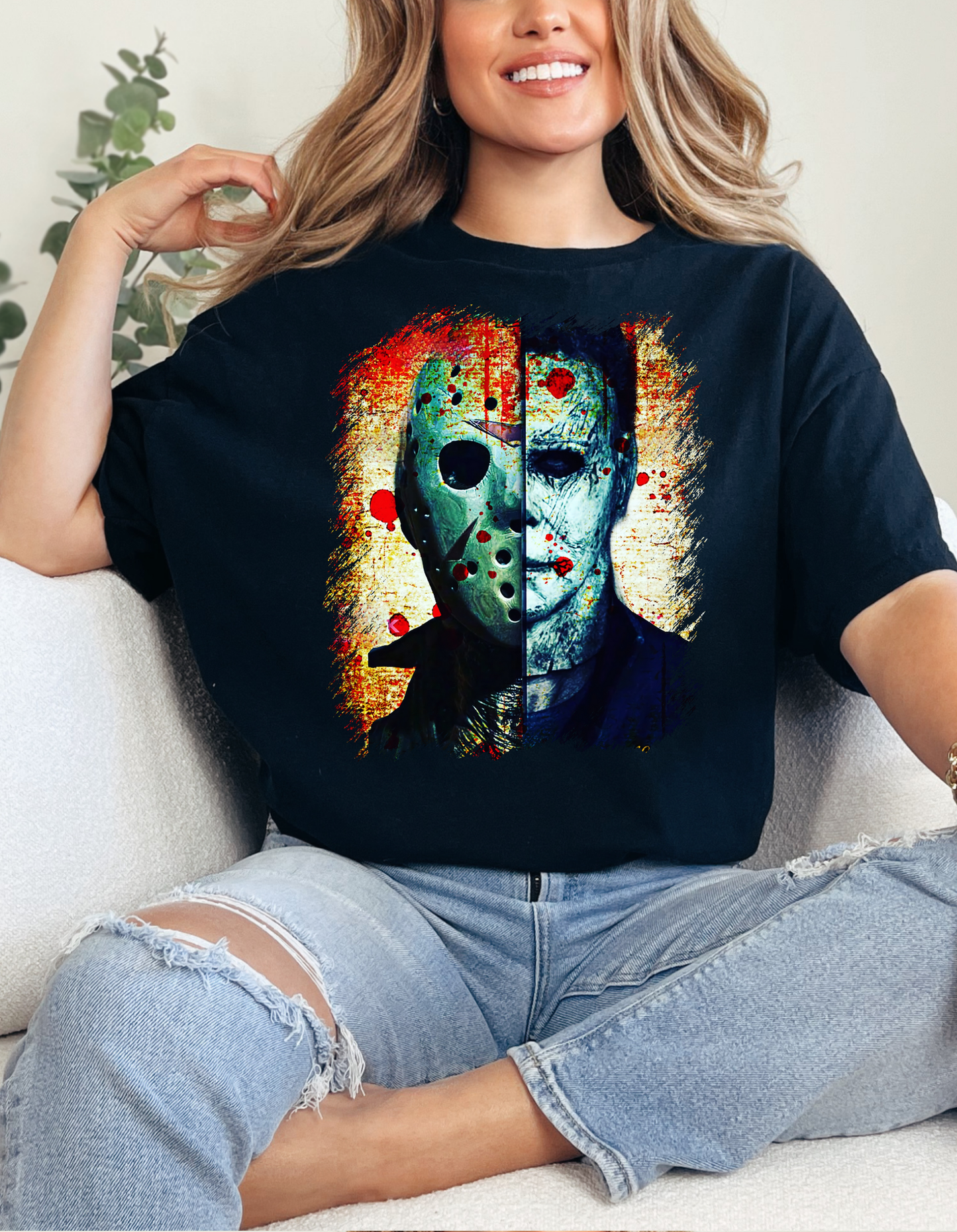 SCARY HALLOWEEN GRAPHIC TEE - 43