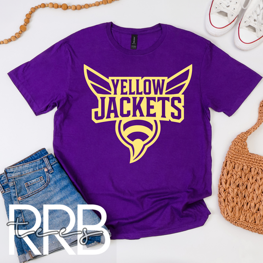 Yellow Jackets Mascot Graphic Tee