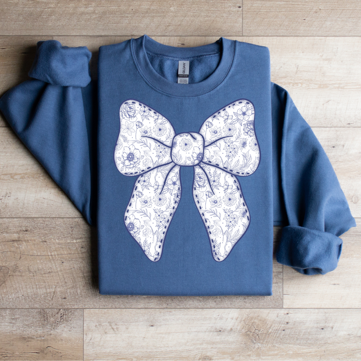 Blue Bow Graphic Tee