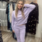 Cozy Up 2 Piece Sweatshirt Set - Lilac