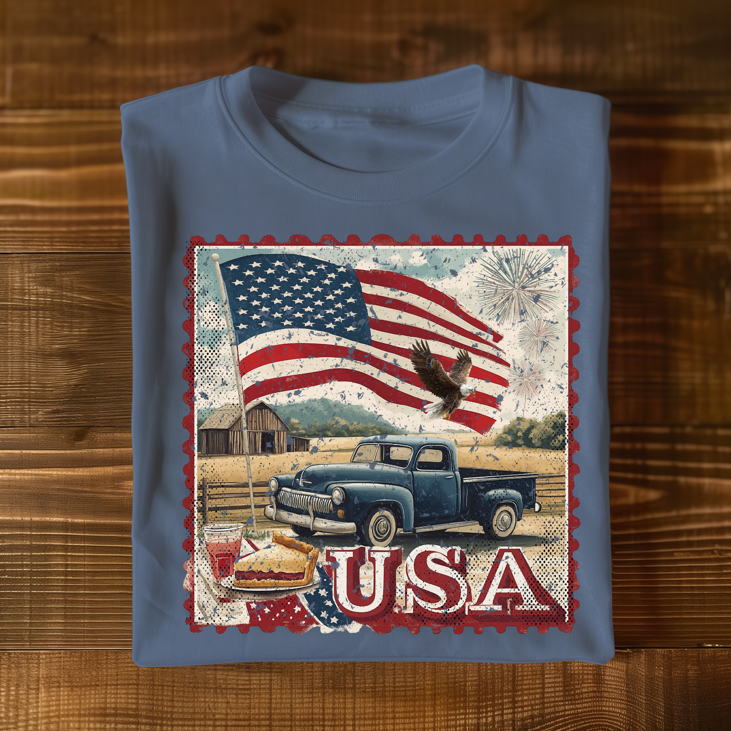 Patriotic Graphic Tee - 45