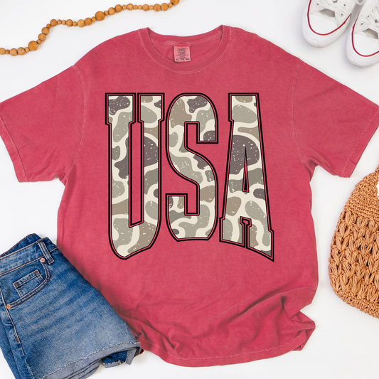 USA Duck Camo Graphic Tee