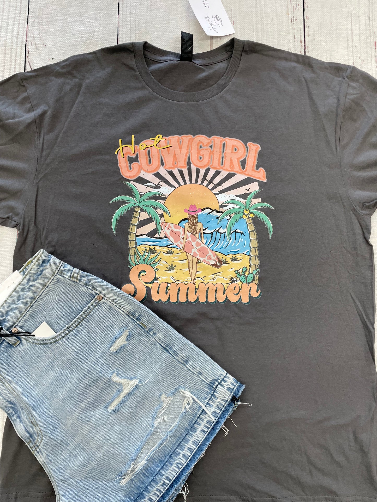 Hot Cowgirl Summer Graphic Tee