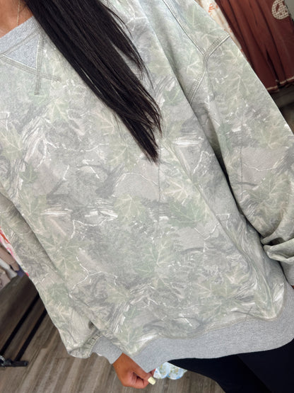 Crushing Hard Camo Top - Olive