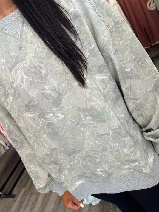 Crushing Hard Camo Top - Olive