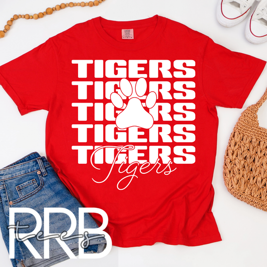 Tiger x5 Paw Graphic Tee