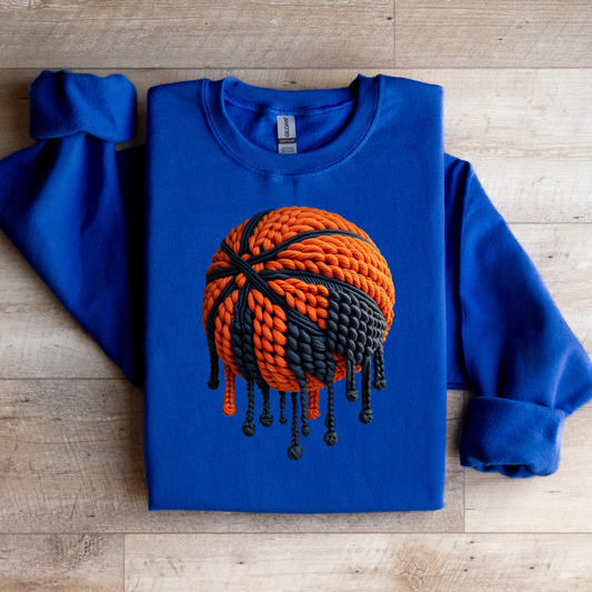 Basketball Drip Yarn Graphic Tee