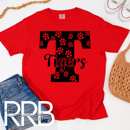 Power T of Paws Tigers Graphic Tee