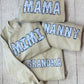 Custom Name Blue Floral Graphic Tee
