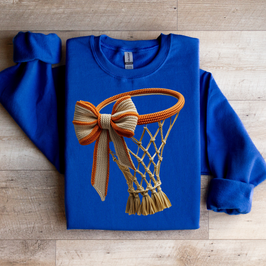 Basketball Hoop With Yarn Graphic Tee