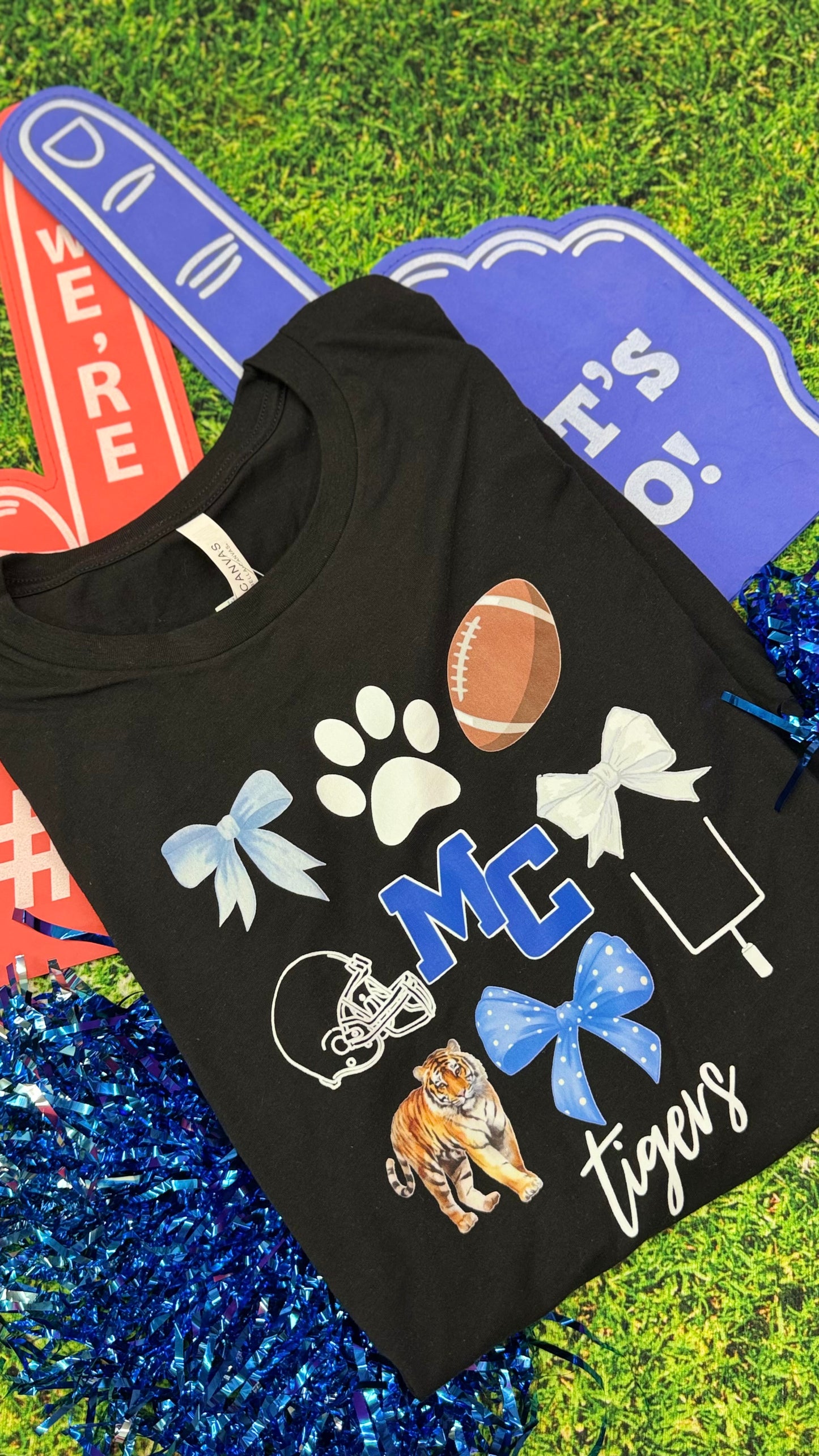 MC Football Tigers Collage Graphic Tee