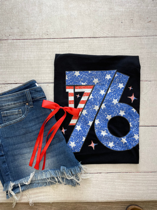 1776 Sparkly Graphic Tee