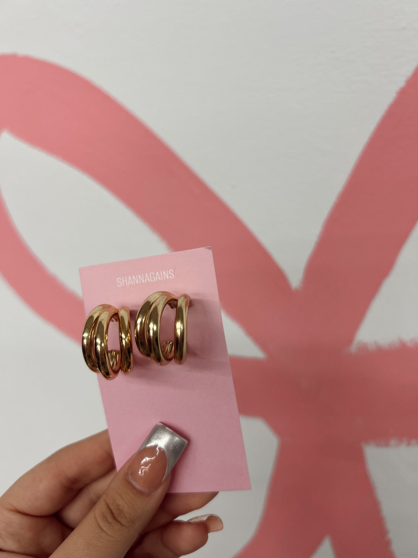 Triple Gold Hoop Earrings (1)