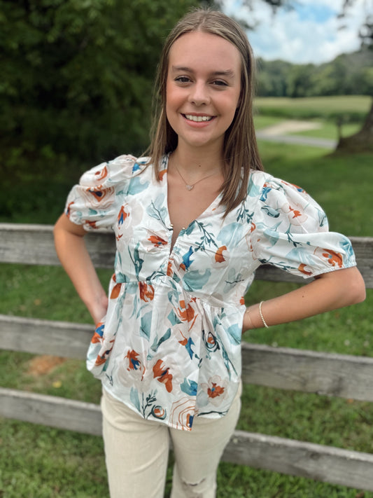 No Apologies Floral Top