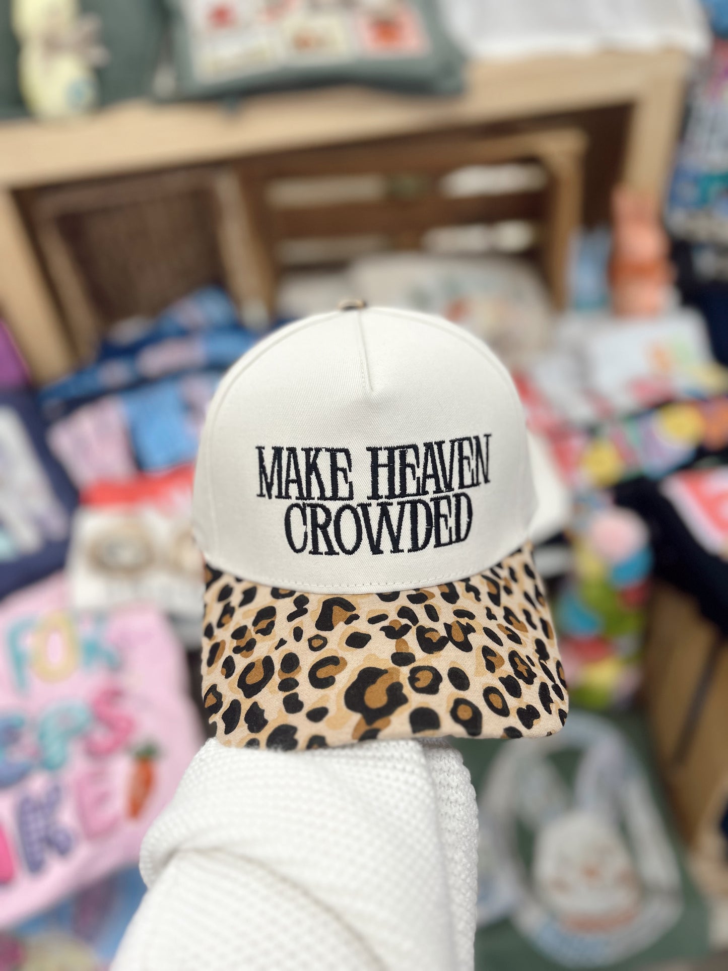 Make Heaven Crowded Ball Cap - Leopard