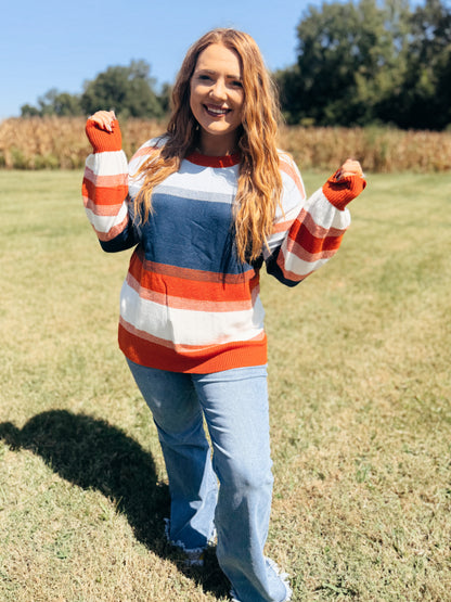 Never Better Striped Sweater